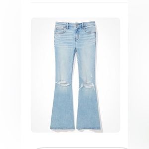 American eagle low rise flare jeans